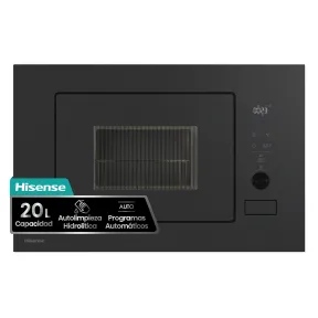 Microondas integrable Hisense BIM320G52MG, 20L, Autolimpieza