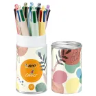 Bolígrafos BIC 4 Colores Pastel y Mineral - Pack de 8