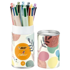 Bolígrafos BIC 4 Colores Pastel y Mineral - Pack de 8