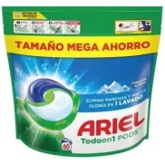 Detergente Líquido ARIEL PODS Alpino 60 Cápsulas