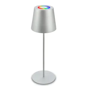 Lámpara inalámbrica RGB+W de sobremesa táctil 36x10,5cm