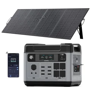 Generador Solar OUKITEL 3200W con Batería LiFePO4 y 16 Puertos
