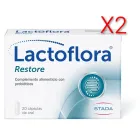 Probióticos X2.Lactoflora Restore - 20 cápsulas 500 g