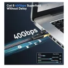 Cables Ethernet Cat 8 de 0.25m (Paquete de 5)