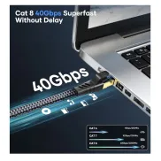 Cables Ethernet Cat 8 de 0.25m (Paquete de 5)