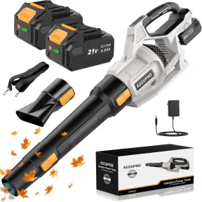 Soplador a Batería KUZUPRO 21 V con 2 Baterías 4,0 Ah