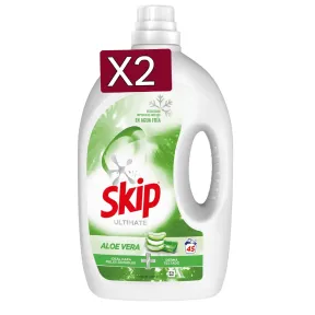 Skip Ultimate Aloe Vera Líquido 90 Lavados 45 ml.