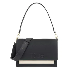 Bandolera Audree Mediana Negra Saffiano de TOUS