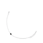 Pulsera de Plata y Ónix TOUS para Mujer, 17,5 cm