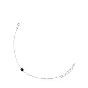 Pulsera de Plata y Ónix TOUS para Mujer, 17,5 cm