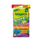 Pack de 8 Bayetas Multiusos de Microfibra Multicolor BAYECO