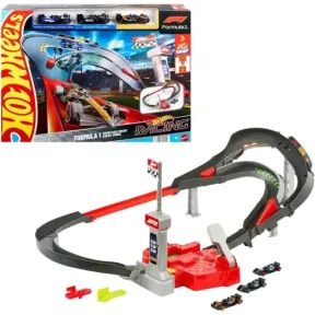 Racing F1 + 3 coches Hot Wheels