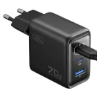 Cargador INIU Leopard 70W GaN compacto USB-C y USB-A