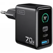 Cargador compacto INIU Leopard 70W GaN con pantalla TFT