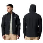 Chaqueta impermeable para hombres Columbia Boulder Falls (Negro)