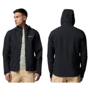 Chaqueta impermeable para hombres Columbia Boulder Falls (Negro)