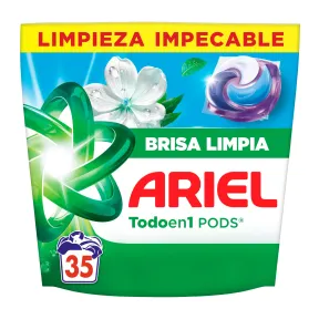 Ariel PODS Brisa Limpia, Cápsulas Líquidas para 35 Lavados