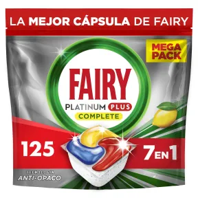 Cápsulas de Lavavajillas Fairy Platinum Plus Limón, 5x25