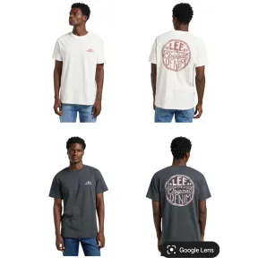 Camiseta Regular Hombre LEE de Manga Corta (colores variados)