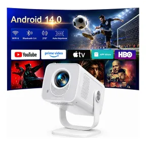 Proyector 4K1080P Portátil con Android 14.0 y App