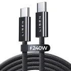 Cable USB-C 240W de 2 m, carga rápida y trenzado LISEN