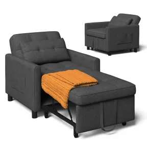 Sillón convertible 3 en 1: cama, asiento y reposo