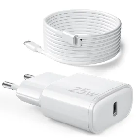 Cargador Tipo C 25W con Cable Lightning de 1M