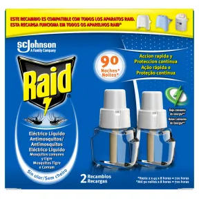 Recambios Raid Insecticida Eléctrico Líquido, 2 unidades