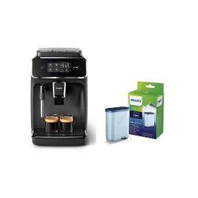 Cafetera PHILIPS EP222010 + Filtro de Agua Aquaclean