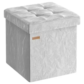 Baúl Plegable SONGMICS: Puff de Almacenaje 38x38x38 cm