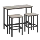 Juego de Mesa con 2 Taburetes VASAGLE