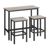Juego de Mesa con 2 Taburetes VASAGLE