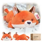 Zorro Naranja Kawaii 33 cm, Suave Peluche de Mewaii