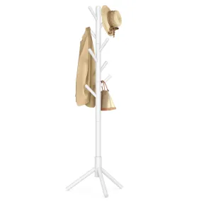 Perchero de madera en forma de árbol con 8 ganchos VASAGLE