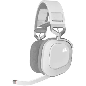 Auriculares Gaming Corsair HS80 RGB Wireless Blancos con Dolby Atmos