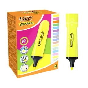 16 Subrayadores BIC Marking PastelNeon Punta Biselada