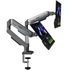 Brazo ajustable para monitores duales de 17 a 32 pulgadas