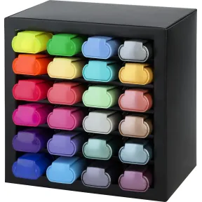 Set de 24 rotuladores resaltadores en organizador Faber-Castell