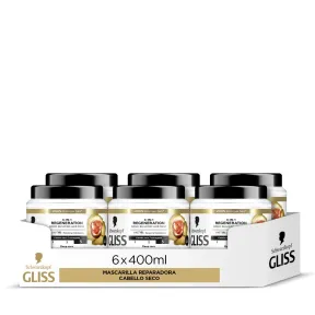 Mascarilla Total Repair para cabello seco - Gliss 6uds 400ml