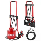 Carretilla Plegable Rojo para Subir Escaleras, 50 kg YEAUPE PRO