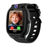 Smartwatch Negro para Niños con GPS, Vídeollamadas y SOS