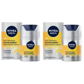 Crema hidratante Nivea Men Active Energy 2x50 ml