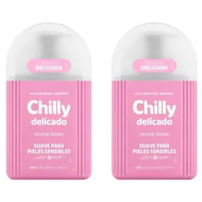 Gel Delicado Chilly 2x250ml para Higiene Íntima