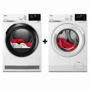 Pack AEG Secadora SensiDry 8 kg + Lavadora ProSense 8 kg