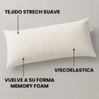 Almohada Viscoelástica 105 cm - 100% Viscoelástica y Adaptable
