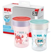 Vaso antiderrame NUK Magic Cup cangrejo morado 2 unidades