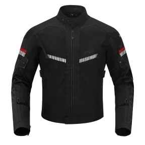 Chaqueta de moto verano CE con protecciones BORLENI