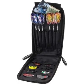 Funda negra de piel sintética para dardos Casemaster Mini Pro