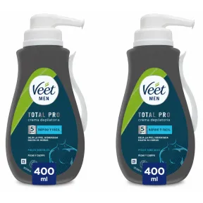Veet Men Crema Depilatoria Piel Sensible 400 ml (2 X)