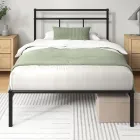 Cama de Metal Zinus Elias 200 x 90 cm con Cabecero